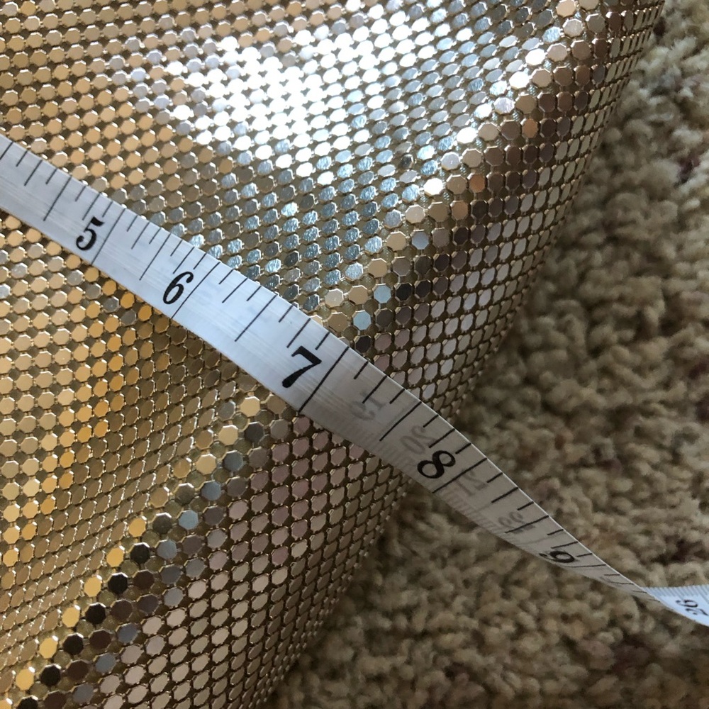 Women's Estee & Lilly Gold Mesh Compartment Bucket with Handle Clutch; OS - Picture 6 of 8
